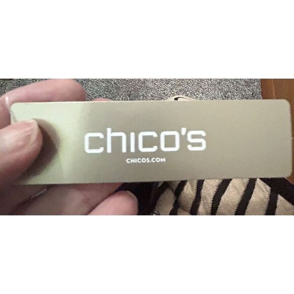 Chico's Travelers Collection Women’s S/M Chevron Jacquard Jacket Poncho - Picture 6 of 7